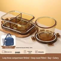 Youluo Glass Leak-Proof Microwave Bento Box