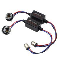 2PCS 1156 1157 3156 3157 7440 7443 LED Bulbs Error Free Canbus Canceler Adapter Decoder Fog Turn Brake Anti-Hyper Flash Blink 2pcs 1157 BAY15D