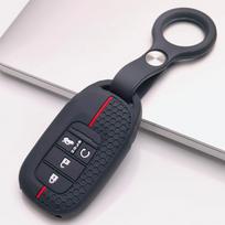Honeycomb Car Key Cover for Honda Accord Civic CR V HR V Pilot Passport Odyssey Ridgeline Insight Clarity Fit Jazz with Keychain Key Shell Accessory juoda