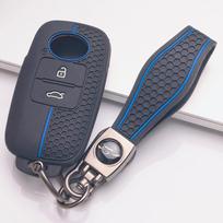 Silicone Key Fob Cover for Toyota Raize Yaris Ativ Yaris Cross Veloz Avanza Rush Wigo Daihatsu Rocky Honeycomb Texture Anti Scratch Key Fob Protector juoda