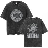 Radiohead Roko Grupė OK Computer Vintažiniai Išplauti Marškinėliai Vyrams Moterims Madingi Marškinėliai Laisvalaikio Marškinėliai Streetwear S įvairiaspalvis
