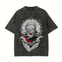Jujutsu Kaisen Sukuna T Shirt Ryomen Graphic Men Acid Wash Oversized Streetwear Anime Vintage Harajuku Cotton Top Tee S įvairiaspalvis
