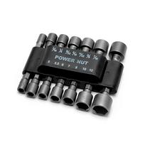 14Pieces 5-12mm Hexagon Nut Driver Drill Bit Socket Screwdriver Wrench Set 1