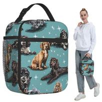 The Cocker Spaniel Insulated Lunch Bag for Kids School Cooler Thermal Food Box Tote Portable Lunch Boxes Container One Size