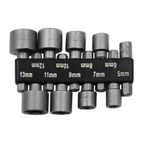 9/14Pcs Hexagonal Handle Power Nut Driver Drill Bit Hexagonal Socket Wrench Screws Sleeves Screwdriver Set Socket