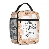 Bestselling Perfect Gift For The Scrabble Queen Urban Street Adjustable Strap Lunch Bag Outdoor Picnic Meal Prep Bag One Size