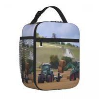 Bestselling Fendt Tractors Loading Straw Graphic Meal Bag Diet Meal Packing Nylon Lunch Bag One Size