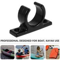 2Pcs Wear-Resistant Kayak Paddle Holder Clips Nylon Boat Oar Mount Easy Install Secure Grip for Paddles Oars Marine Hardware