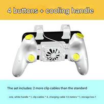 DIY Stretching Portable Handle Gaming Controller Phone Gamepad Pulse Trigger for 6 Fingers with Fan Radiator