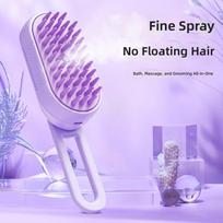 Charge-Powered Pet Spray Massage Comb-Cat Grooming Tool with Water Spray & Comb for Removing Loose Hair No Bathing Required (Purple,1) violetinė