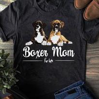 Boxer Mom T-Shirt: Funny Dog Lover Gift XL