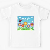 ladybug, ladybug pattern, ladybug landscapes Kids T-Shirt 150