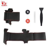 Car Accessories Best Car Care Selling Products Leather Hand Sewing Steering Wheel Cover for hyundai 38 cm