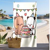 dudu bubu Printed Quick Dry Beach Towel Super Absorbent Soft Lightweight Bath Towel for Pool Summer Travel 70cmx140cm(27x55inch)