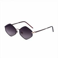 Hexagon Sun Glasses Metal Frame Shades Eyewear Personalized Polygon Sunglasses  Driving Style B