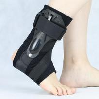 Adjustable Gym & Running Safety Ankle Support Black Elastic Foot Bandage Brace Pad Guard Protective Ankles M juoda