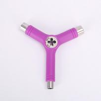 Roller Skate Skateboard Repair Tools Skate Tool Y-Wrench Adjusting Y-tool Screwdriver Socket violetinė