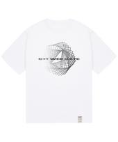 Graver Ordinary [Odnr-Unisex] Web Gate Line Short Sleeve T-Shirt_White White/S