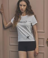 Art Peak House Twinkle Essential Half T-Shirt_White Free