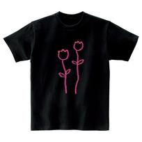 Awesome Us Two Blue Tulips T-Shirts_4Color Black/Xl