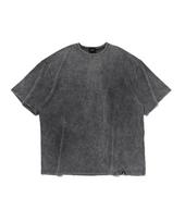 Cargo Bros Pig Dyed Over Boxy Short Sleeve T-Shirt (Charcoal) Free