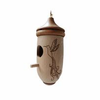Mini Hanging Bird House Handmade Hummingbird Feeder Hummingbird House  Garden Courtyard Decor style 5
