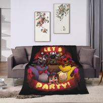 MILF Man I Love FNAF Freddys Blankets Velvet Autumn/Winter Portable Ultra-Soft Throw Blanket for Home Travel Plush Thin Quilt Size: 75*100cm, Weight: 230 GSM