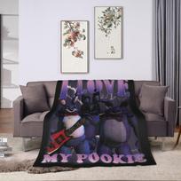 FNAF At Freddys Blanket Fleece Spring Autumn Multi-function Ultra-Soft Throw Blanket for Sofa Travel Bedding Throws Size: 75*100cm, Weight: 230 GSM