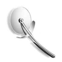2024 Hot Selling Zinc Alloy Pizza Peel Pizza Cutter Knife Manual Pizza Wheel šviesiai pilka spalva