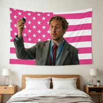 1pc Ryan Gosling as Ryland Grace Pink Flag Tapestries, Ryan Gosling PHM Flag Room Dormitory Tapestry Wall decoration tapestry 100X70CM