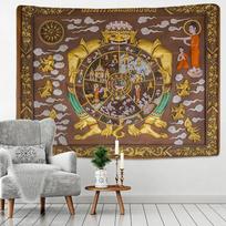 Tibetan Buddha Thangga Tapestry Buddhist Art Home Wall Hanging Devil Reincarnation Pattern Home Decoration 100X70CM