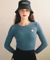 Mackie Slim Line Knit T-Shirt Blue Free