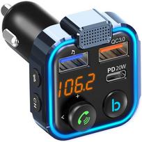 Transmiter Fm Bluetooth Szybka Ładowarka Qc Usb Pd