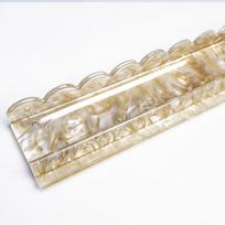 Luxury Shell Green Acrylic Foldable Mahjong Ruler American Sorted Magnetic Ripple Pattern 1 Piece Set 4 Pieces 20in(50.80cm)
