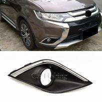 Chromuotos rūko žibintų apdailos skydeliai, skirti Mitsubishi Outlander 2016- Rūko žibintų rėmeliai, dangteliai, rūko žibintų gaubtų rėmo apdailos grotelės Only L side