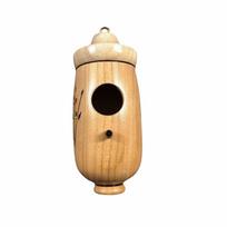 Handmade Hummingbird House Wooden Hummingbird Feeder Hanging Bird House  Outdoor Decoration style 1