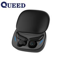 Naujos TWS „Bluetooth“ ausinės belaidės ausinės slankiojančios ausinės išmaniosios triukšmo mažinimo miego ausinės juoda