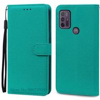 G10 G20 G30 dėklas Motorola G20 dėklui Piniginė Odinis atverčiamas dangtelis Motorola Moto G30 dėklui G10 G20 piniginės dangtelis Fundas Moto G10 (G20) (G30) žalsvai mėlyna