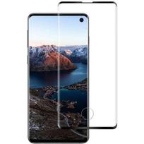 Tempered Glass - Phonillico® - Samsung Galaxy S10 - Black Edge - Scratch Resistant - Screen Protector juoda