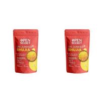 Open Secret Namkeen|175 Gram| Bhujia, Namkeen Snacks, Bhujia Sev, Healthy Snacks, Diwali Gifts, Unjunked, Baked Not Fried (Pack Of 2)