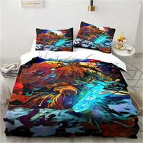 Fashion 3D Printed Anime Berserk King Twin Double Child Bedding Set Microfiber Or Polyester Duvet Cover Set Home Textiles EU single(135x200cm)