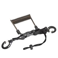 Diving Coil Lanyard Antilost Spring Rope Strap Diving Spring Clip Underwater Diving Lanyard with Clamp and Quick Buckle šviesiai mėlyna spalva
