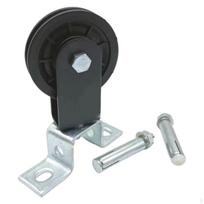 Gym Pulley Cable Wheel Multifunctional Attachment Practical Compact Black Rotation Exercise Wheel Dia 9 cm black