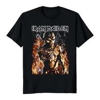 2025 Iron Maiden Iron Maiden Grupė Roko Punk Laismi Amerikietiški Vintage Tiesioginio Įpurškimo Trumpomis Rankovėmis Marškinėliai Patogūs Kvėpuojantys L