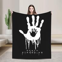 Game Death Stranding Hand Blankets Velvet Spring Autumn PS4 Player Breathable Lightweight Throw Blankets for Home 30x40in