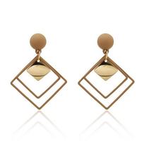Women's Geometric Stud Earrings chaki