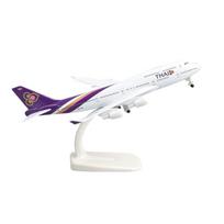 20cm 747 Aircraft Model Toy Planes B747 Thai Airways Alloy Passenger Metal Scale Airplane Toys & Landing Gear Hobby Series