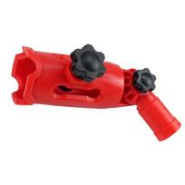 Daugia kampų teptuko prailgintuvas, besisukanti galvutė, plastikinė teptuko laikiklio prailginimo strypo tvirtinimo detalė aukštoms luboms raudona