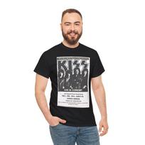KISS Lick It Up Tour Advertisement Detroit '84 Unisex Heavy Cotton Tee Unisex T-Shirt L