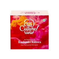 Tea Culture of The World Kashmiri Kahwa Teabag | Premium Green Tea with Saffron & Spices for Stress Relief, Immunity & Detox |16 Count (32g) 32GM